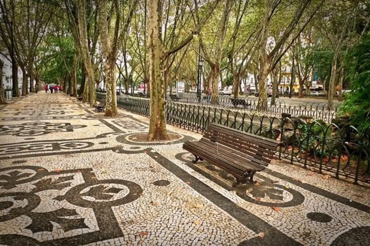 Calçadas de pedra em Lisboa