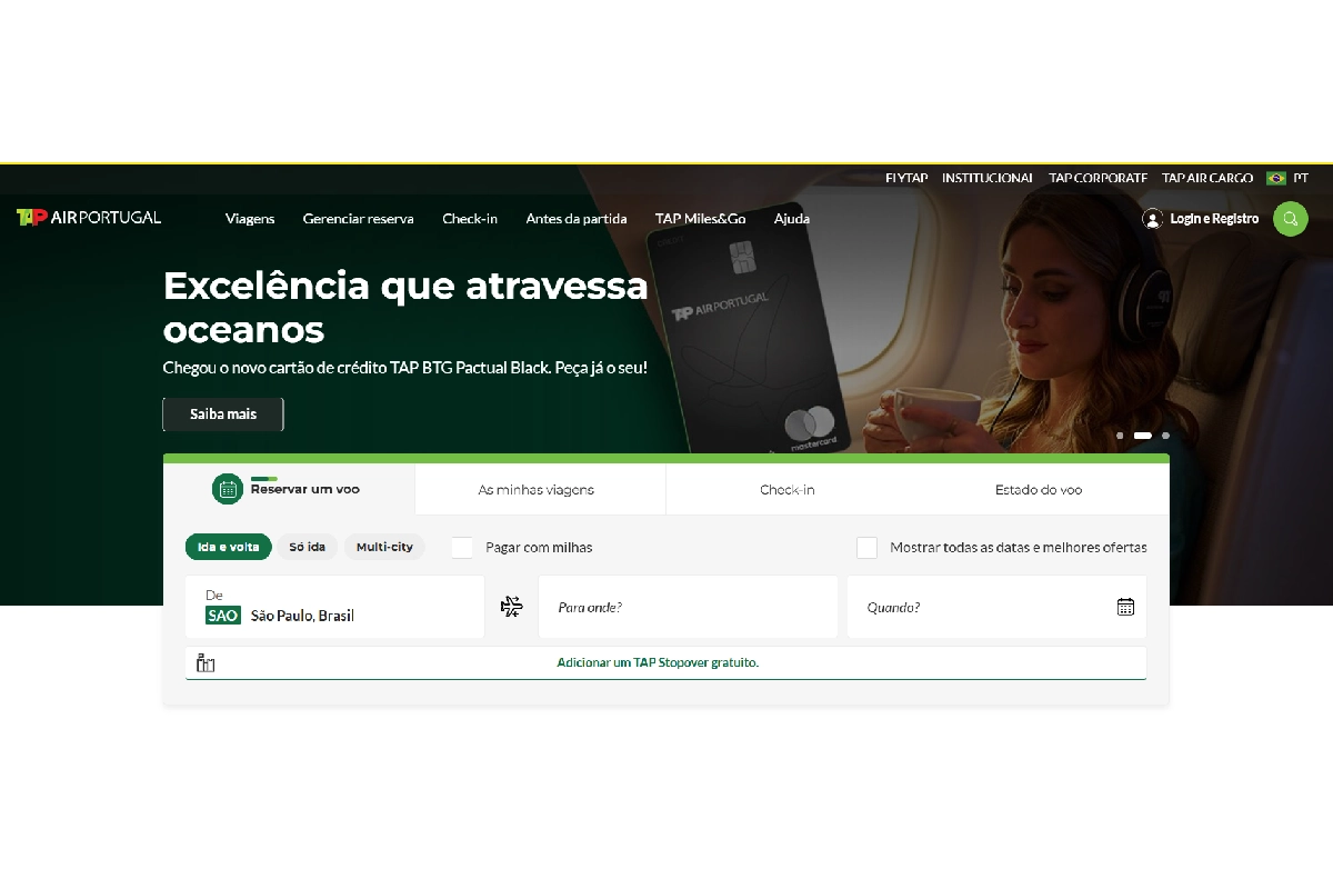 Site da TAP