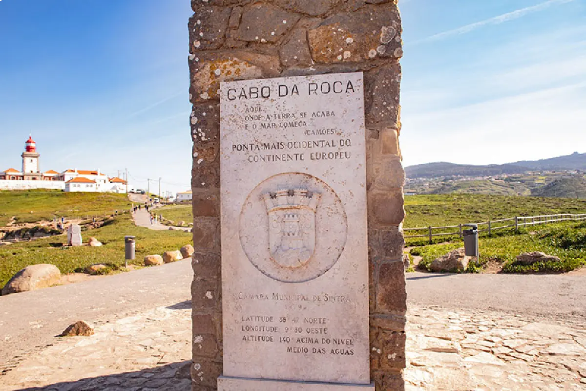 Coordenadas geográficas do Cabo da Roca